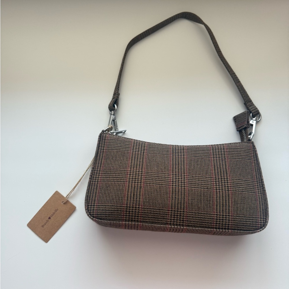 Brandy Melville Checkered Brown Shoulder Bag | NWT